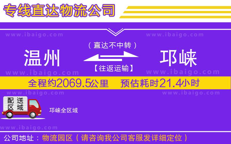 溫州到邛崍貨運(yùn)公司