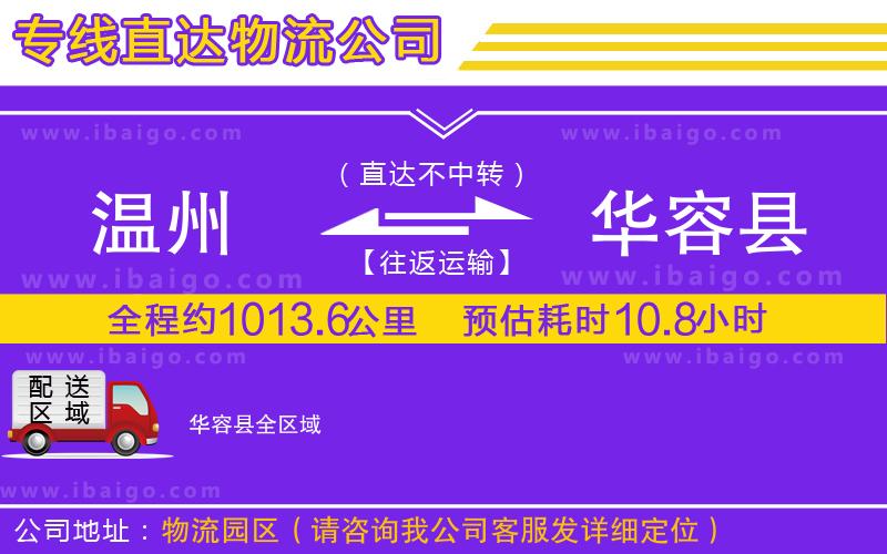溫州到華容縣貨運(yùn)專(zhuān)線