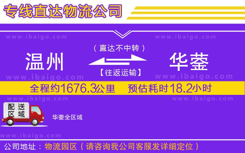 溫州到華鎣貨運(yùn)